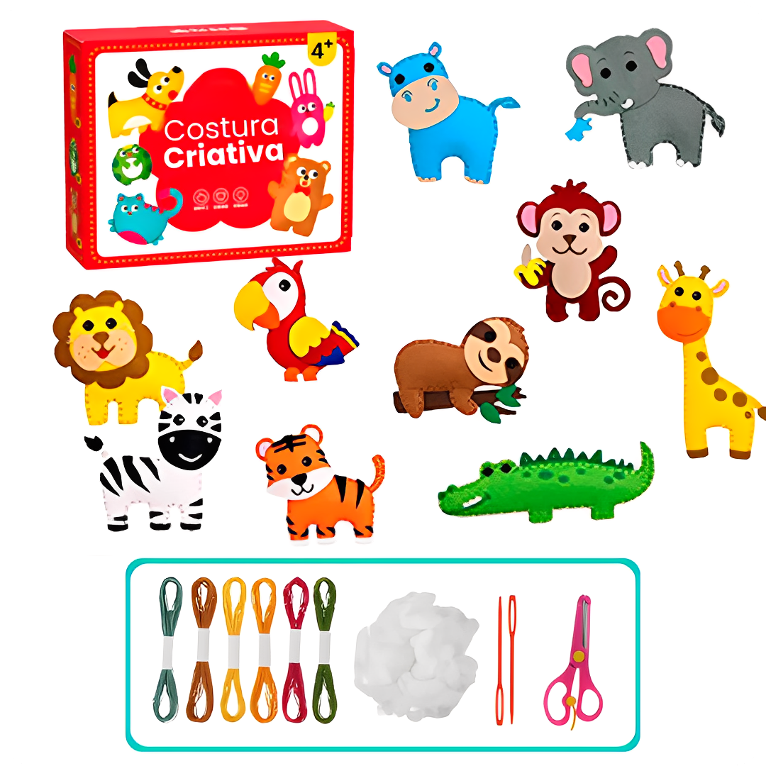 Kit Costura Criativa Montessori – Coordenação e Criatividade!