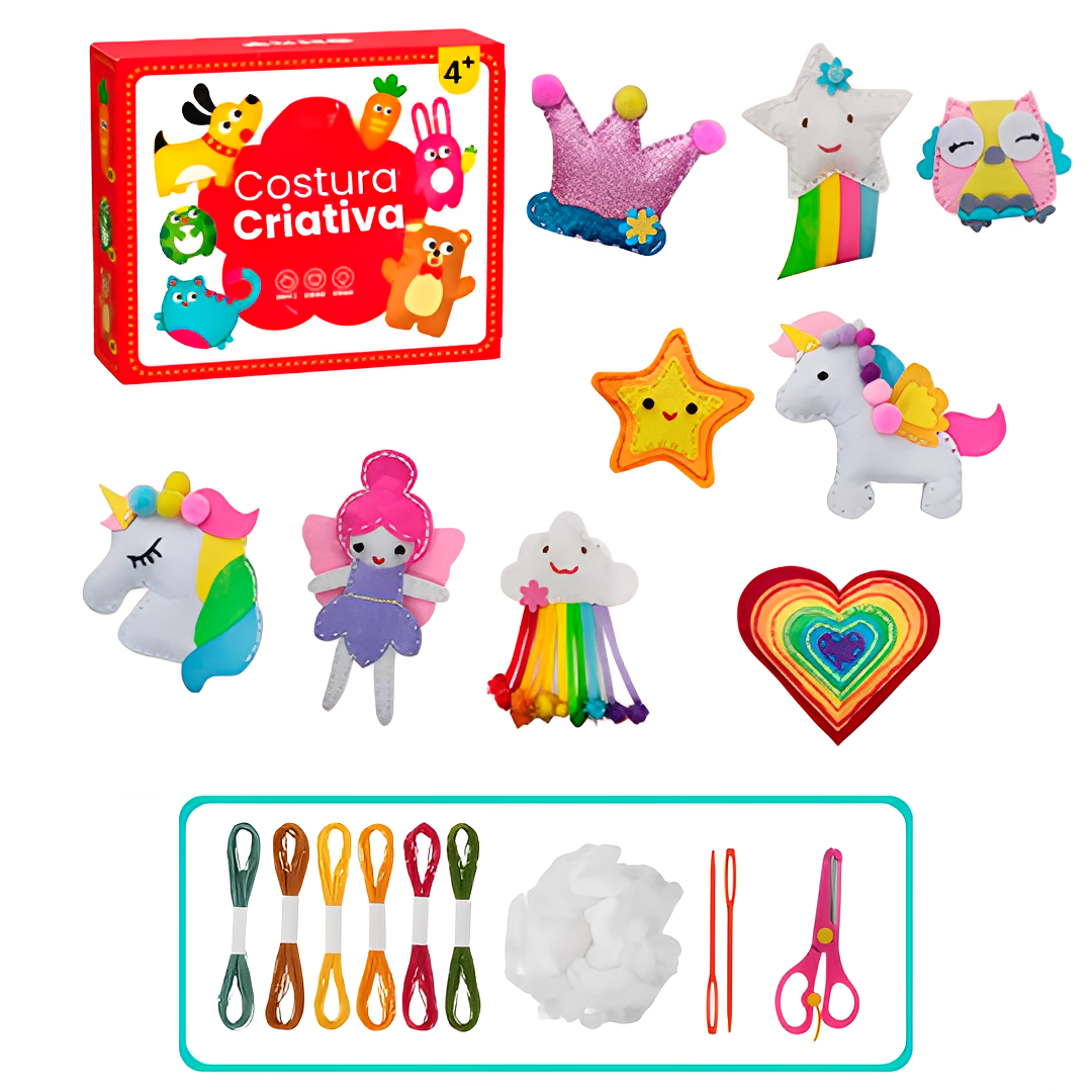 Kit Costura Criativa Montessori – Coordenação e Criatividade!