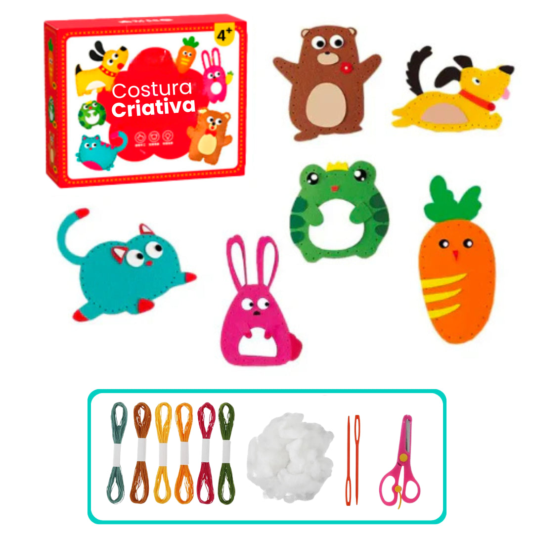 Kit Costura Criativa Montessori – Coordenação e Criatividade!
