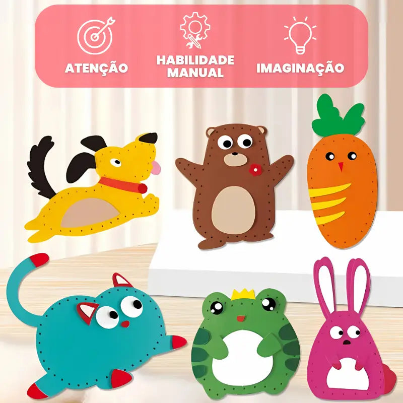 [BRINDE ESPECIAL] - Kit Costura Criativa Montessori.