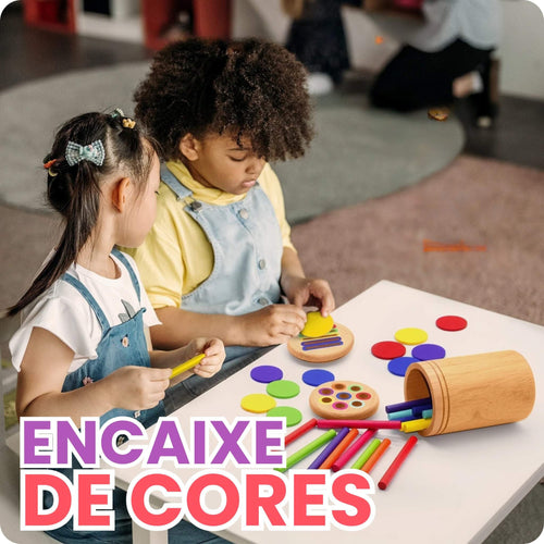 Encaixe de Cores – Desenvolve Coordenação Motora e Raciocínio Lógico!