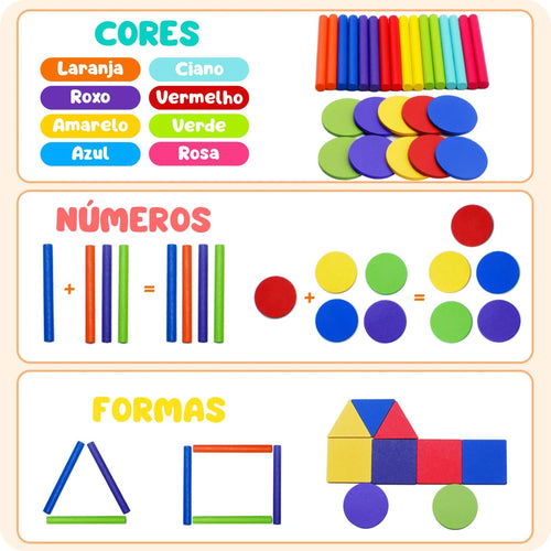 Encaixe de Cores – Desenvolve Coordenação Motora e Raciocínio Lógico!