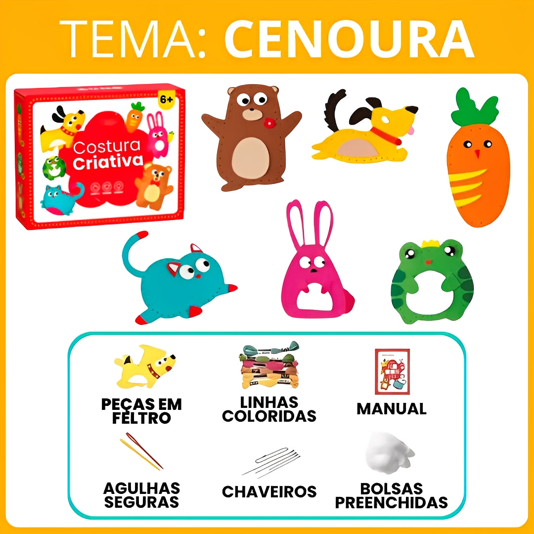 [BRINDE ESPECIAL] - Kit Costura Criativa Montessori.