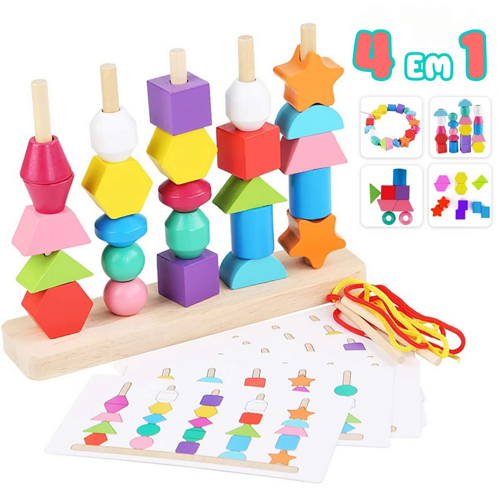 Miçangas Montessori – Encaixe e Foco!