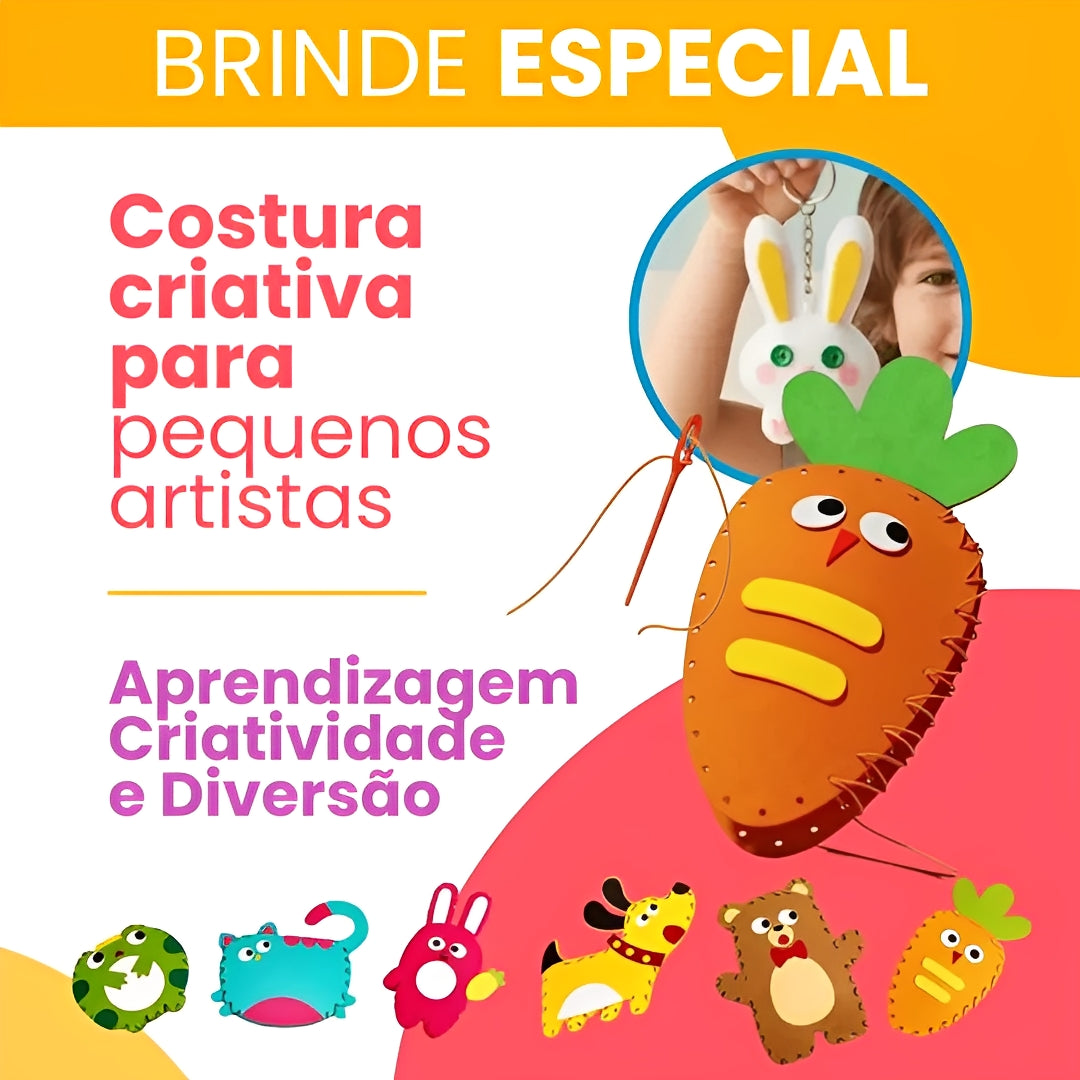 [BRINDE ESPECIAL] - Kit Costura Criativa Montessori.