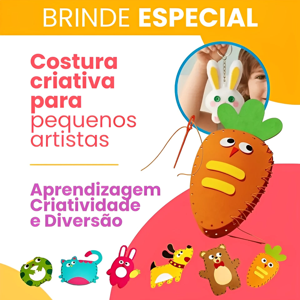 [BRINDE ESPECIAL] - Kit Costura Criativa Montessori.